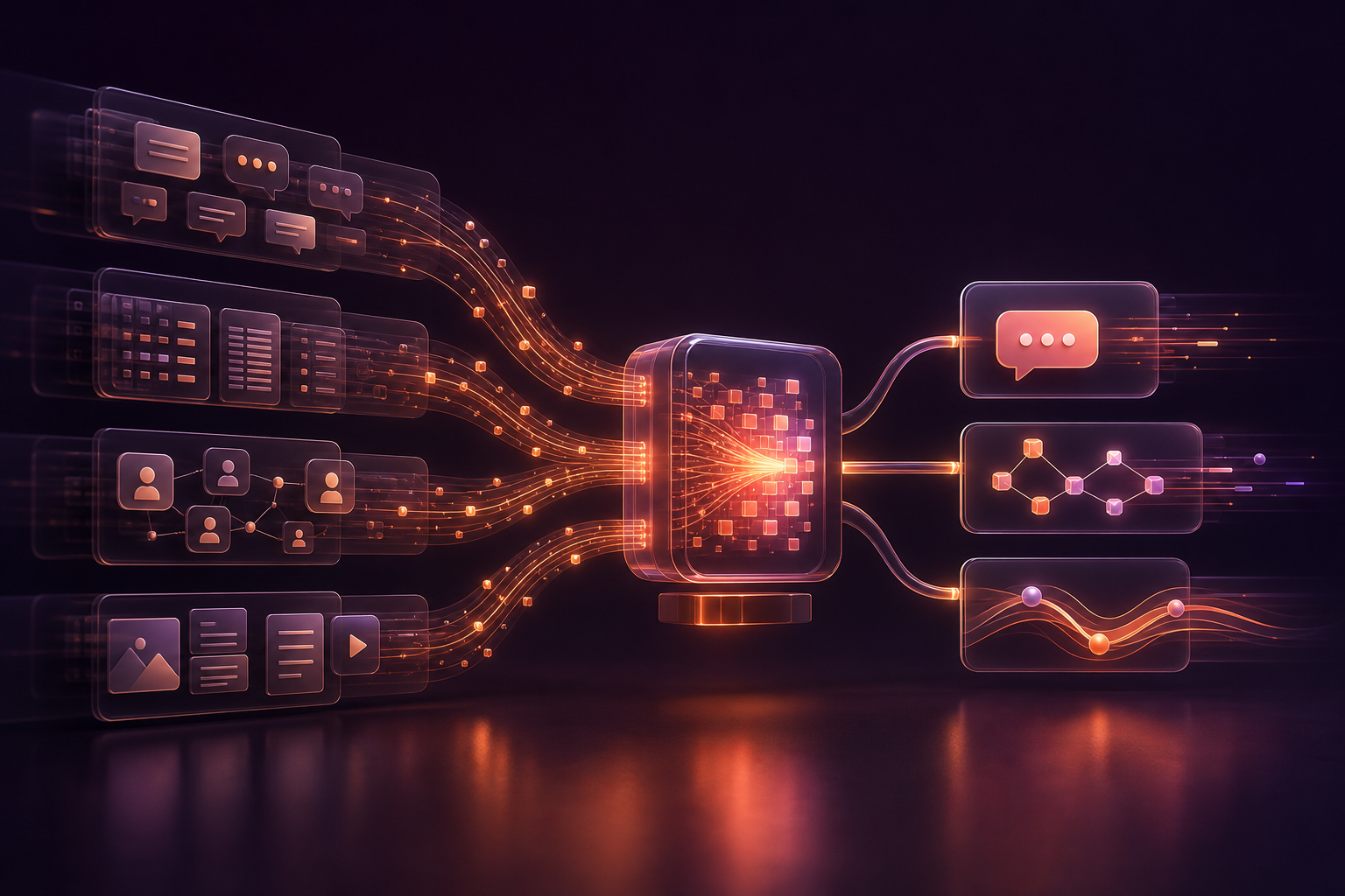 Messages, data, CRM activity, and content transformed into streamlined automated operations